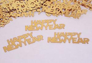Gold Happy New Year Confetti